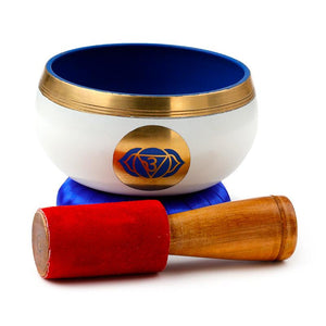 Third Eye Chakra Healing Singing Bowl – Meditation Sound Bowl with Cushion & Stick