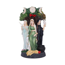 Laden Sie das Bild in den Galerie-Viewer, Maiden, Mother, Crone Painted Triple Goddess Figurine 26cm Wiccan Pagan Decor
