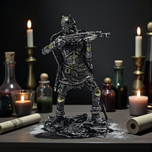 Load image into Gallery viewer, Gothic Medieval Crossbowman Figurine Knight with Crossbow Warrior Statue Historical Soldier Collectible Gift 20cm
