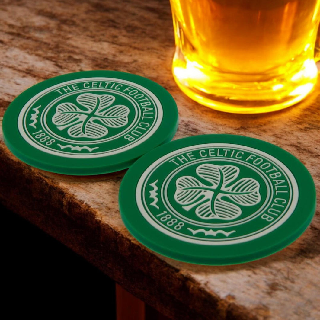 Celtic Football Club Coasters Flexible Silicone Non-Slip Official Merchandise Fan Gift