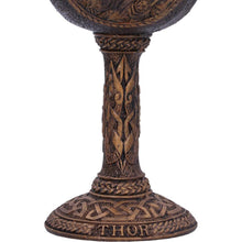 Load image into Gallery viewer, Thor Norse God of Thunder Goblet  Norse Mythology Viking Chalice drinking Glass
