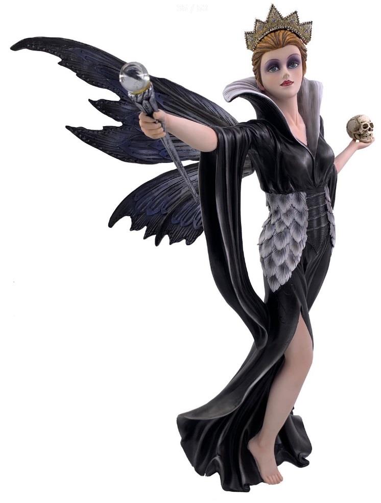 Enchantingly Dark Gothic Queen Statue 40 cm Intricately Crafted Resin Sculpture
