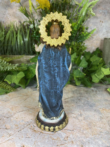 Our Lady of Mount Carmel Virgin Mary Sculpture Statue Religious Ornament 13 cm