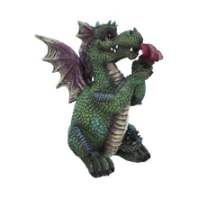 Load image into Gallery viewer, Adorable Dragon with Butterfly Figurine 17.5cm Hand-Painted Resin Fantasy Collectible Decor
