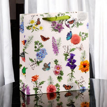 Load image into Gallery viewer, 5x Extra Large Gift Bags - Butterfly Meadows Nature Design with Handles &amp; Tag
