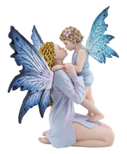 Load image into Gallery viewer, Fantasy Fairy Figurine Mother and Child Resin Collectible Angel Wings Decor 25.5cm
