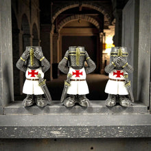 Load image into Gallery viewer, Templar Knight Three Wise Warriors Medieval Gothic Crusader Ornament Set
