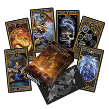 Laden Sie das Bild in den Galerie-Viewer, Dragon Tarot by Anne Stokes Mystical Gothic Oracle Deck with Illustrated Dragons
