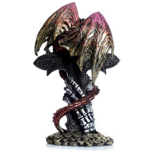 Laden Sie das Bild in den Galerie-Viewer, Celtic Cross Guardian Dragon Figurine - Treasure Protector Statue Fantasy Ornament
