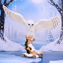 Load image into Gallery viewer, Majestic Snowy Owl Figurine Winter Scene Sculpture Wildlife Statue Art Decor Gift
