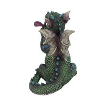 Load image into Gallery viewer, Adorable Dragon with Butterfly Figurine 17.5cm Hand-Painted Resin Fantasy Collectible Decor
