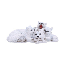Load image into Gallery viewer, Wolf Family Figurine with Playful Pups Wildlife Decor Sculpture Animal Ornament

