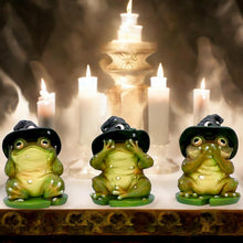 Load image into Gallery viewer, Magical Toad Wizard Figurines Fantasy Frog Statues Mystical Home Decor Ornament
