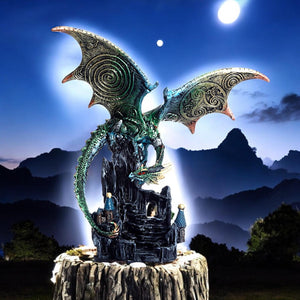 Magic Guardian Dragon Statue - Fantasy Art Figurine Ornament for Collectors