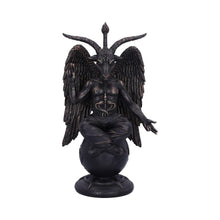 Load image into Gallery viewer, Large Antiquity Baphomet Occult Figurine 38cm Gothic Decor, Hand-Painted Resin Ornament
