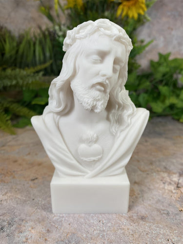 Exquisite Handcrafted Sacred Heart of Jesus Bust A Spiritual Masterpiece Religious Sculpture Catholic Statue-OsirisTradingUK