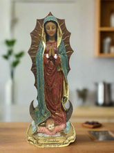 Load image into Gallery viewer, Our Lady of Guadalupe Virgin Mary Religious Sculpture Catholic Figurine Statue
