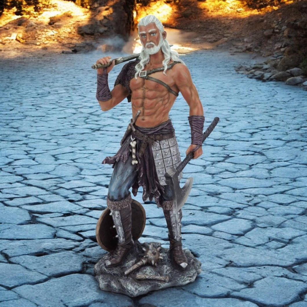 Valhalla Viking Collectible Statue - Norse Warrior Figurine Ornament 35.5cm