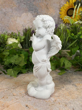Load image into Gallery viewer, Musical Cherub Resin Statue - Angelic Flute Player Figurine - Inspirational Home Decor - Elegantly Boxed for Gifting
