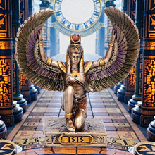 Load image into Gallery viewer, Small Isis Goddess of Magic Figurine Egyptian Mythology Winged Collectible Decor
