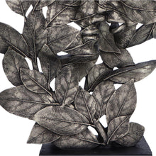 Load image into Gallery viewer, Kissing Couple Silver Leaf Statue Romantic Home Decor Modern Metallic Sculpture
