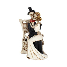 Load image into Gallery viewer, Gothic Bride &amp; Groom Wedding Figurine | Eternal Love Skeleton Couple Ornament
