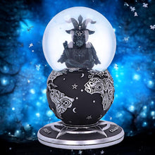 Load image into Gallery viewer, Gothic Baphomet Snow Globe Occult Home Decor Witchcraft Collectible Fantasy Art Decor
