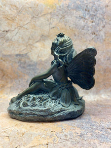 Cherished Meadow Fairy Resin Sculpture, 23cm – Captivating Floral Fairy for Garden or Indoor Grace-OsirisTradingUK