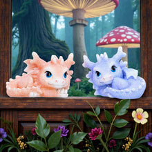 Load image into Gallery viewer, Nestlings Dragon Figurines Statue Ornament Sculpture Set of Cute Fantasy Decor
