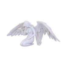 Load image into Gallery viewer, Elegant Kneeling Caped Fallen Gothic Angel Spiritual Fantasy Figurine Peace Decor
