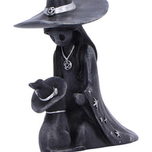 Load image into Gallery viewer, Little Souls Twilight Witch Figurine Gothic Girl Cat Moon Magic Ornament Decor
