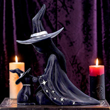 Load image into Gallery viewer, Little Souls Twilight Witch Figurine Gothic Girl Cat Moon Magic Ornament Decor
