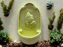 Load image into Gallery viewer, Vintage Inspired Ceramic Praying Hands Holy Water Font Wall Decor - Spiritual Blessing Basin for Home Sanctuary-OsirisTradingUK
