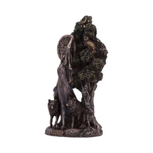 Load image into Gallery viewer, Arianrhod Celtic Goddess of Fate Bronze Figurine 24cm – Hand-Painted Mythological Decor
