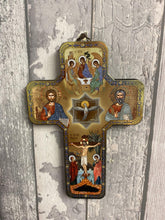 Load image into Gallery viewer, Exquisite Handcrafted Wood Icon Cross Holy Trinity 17.5 cm - Symbol of Divine Majesty-OsirisTradingUK
