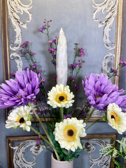 Artificial Flowers Bouquet 70cm Tall Life Like Faux Plants Everlasting Home Decor Floral Centerpiece Vibrant Maintenance Free
