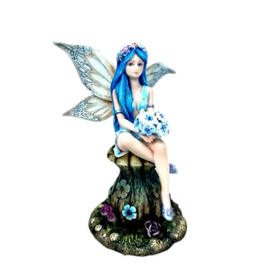 Bryony Fairy Figurine 17.5cm - Hand-Painted Nature Fairy Ornament with Detachable Wings