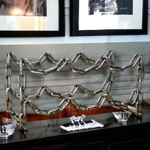Load image into Gallery viewer, Prezents.com Chain Metal Wine Rack 6 Bottle Holder Home Decor Kitchen Storage Gift Ideas-OsirisTradingUK

