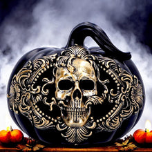 Laden Sie das Bild in den Galerie-Viewer, Gothic Pumpkin Ornament Halloween Horror Figurine Fantasy Statue Home Decor
