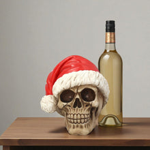 Laden Sie das Bild in den Galerie-Viewer, Silent Night Christmas Skull Gothic Santa Ornament Festive Horror Skeleton Head
