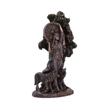 Load image into Gallery viewer, Arianrhod Celtic Goddess of Fate Bronze Figurine 24cm – Hand-Painted Mythological Decor
