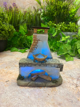 Load image into Gallery viewer, Spanish Outdoor Kitchen Figurine | LED Lit Décor | Rustic Mediterranean Scene | Homely Miniature | 11x10cm-OsirisTradingUK
