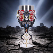 Load image into Gallery viewer, Ghost Papa Emeritus IV Goblet Occult Band Inspired Chalice Gothic Decor Heavy Metal Drinkware
