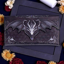 Load image into Gallery viewer, Dark Dragon Scale Purse Gothic Wallet Fantasy Gift Mythical Embossed Accessory
