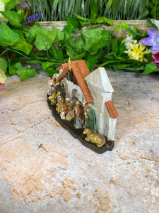 Traditional Nativity Scene, Christmas Manger Display, Detailed Holy Family Figurine, Religious Holiday Decor, Hand-Painted Bethlehem Set