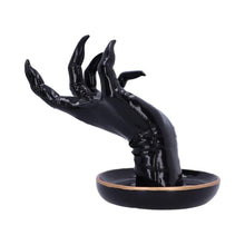 Load image into Gallery viewer, Gothic Black Hand Jewellery Holder 18.2cm | Glossy Resin Finish for Rings, Bracelets &amp; Accessories
