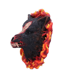 Blizzard Diablo 4 Mephisto Wolf Head Wall Plaque Gaming Horror Collectible