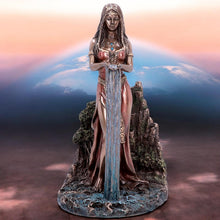 Load image into Gallery viewer, Celtic Earth Mother Danu Bronze Figurine 22cm - Irish Mythology Decor Statue
