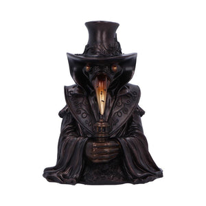 Backflow Incense Burner Plague Doctor Figurine Gothic Cone Holder Ornament