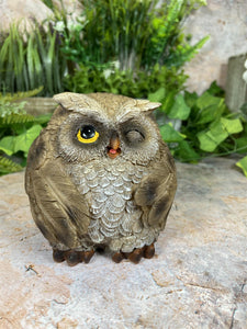 Hilarious Handmade Resin Owl Figurine - Whimsical Decor for a Joyous Touch Home Decoration Owls Collection Garden Ornament-OsirisTradingUK
